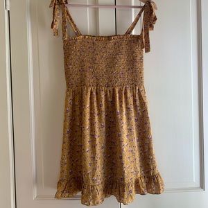 Lost + Wander Smocked Floral Summer Dress